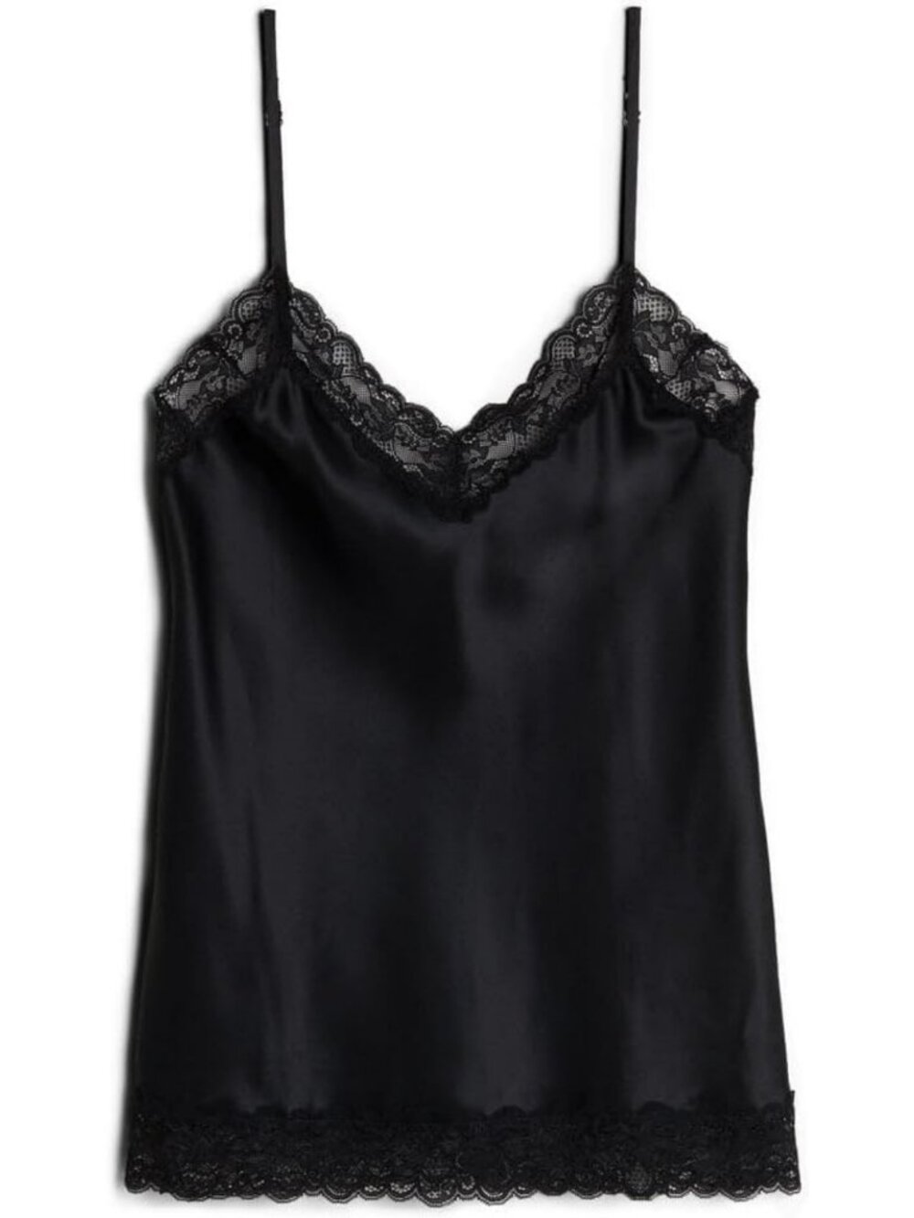 Lace & Silk Camisole Top - Elegant, Lightweight, Perfect for Layering & Date